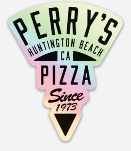 Perry's Slice Logo Sticker - Holographic