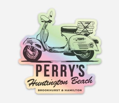 Holographic Perry's Scooter Sticker